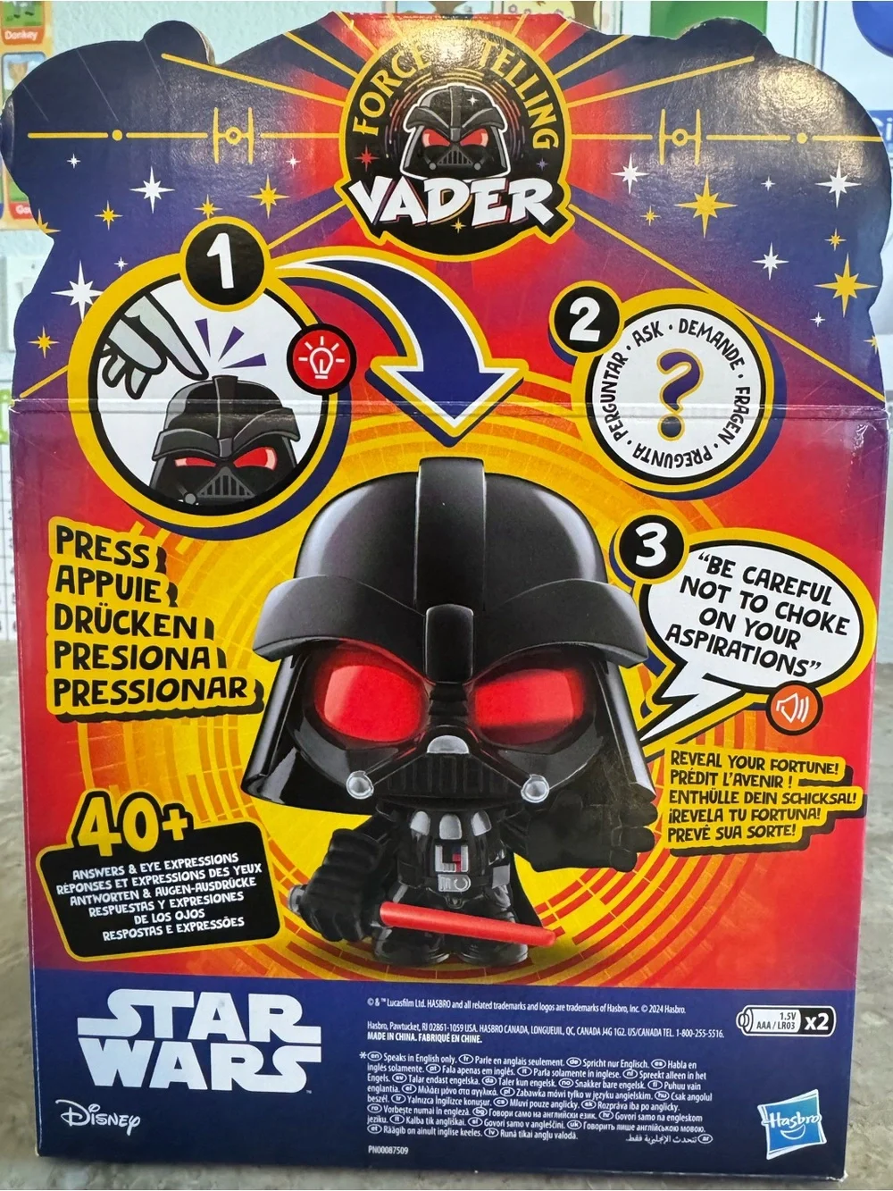 Hasbro Star Wars Force N’ Telling Darth Vader Electronic Toy NIB